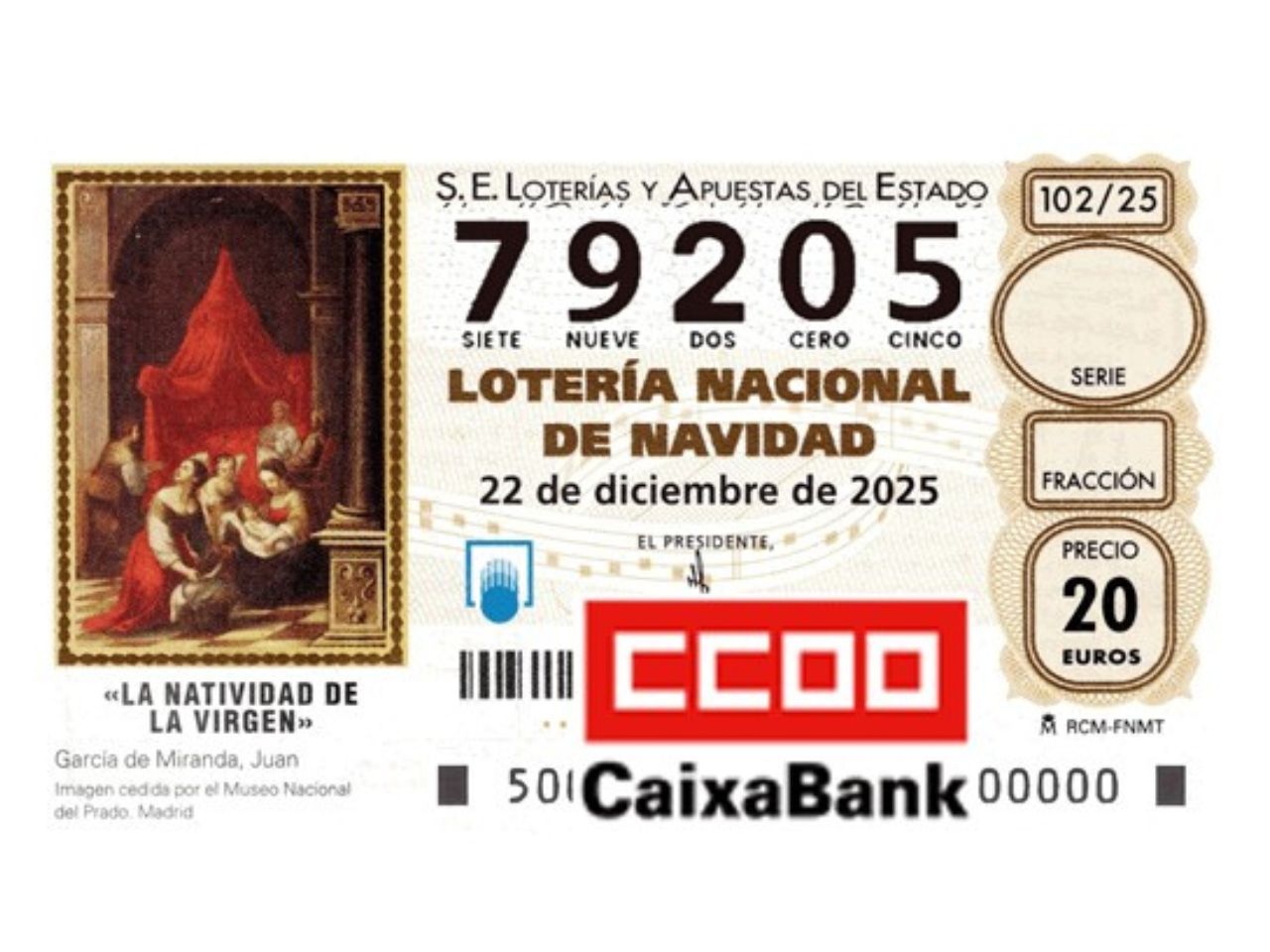 Loteria de Nadal de CCOO CaixaBank: No la deixis escapar!