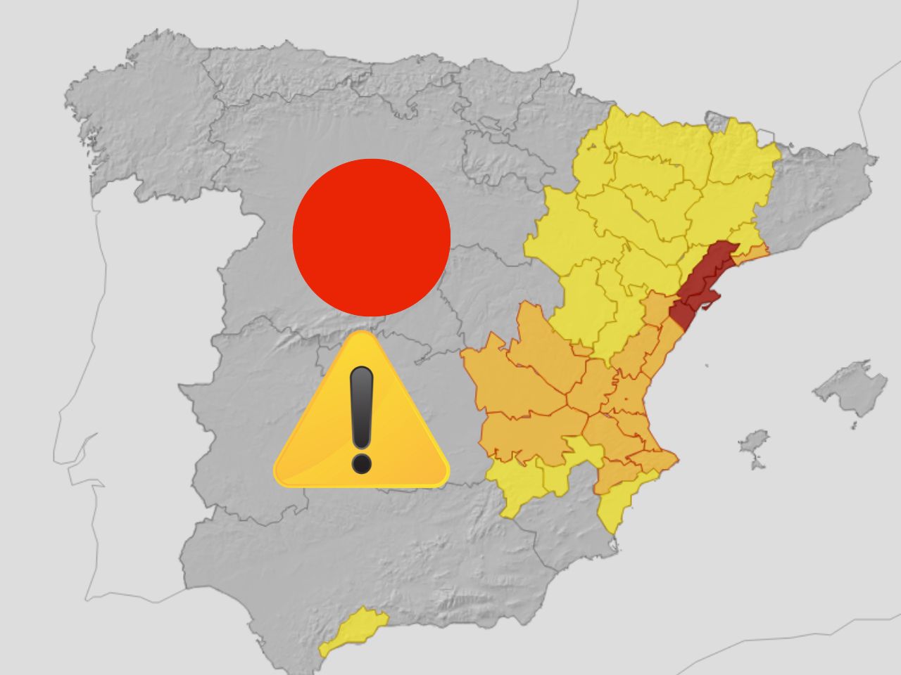 Aviso rojo: Lluvias torrenciales
