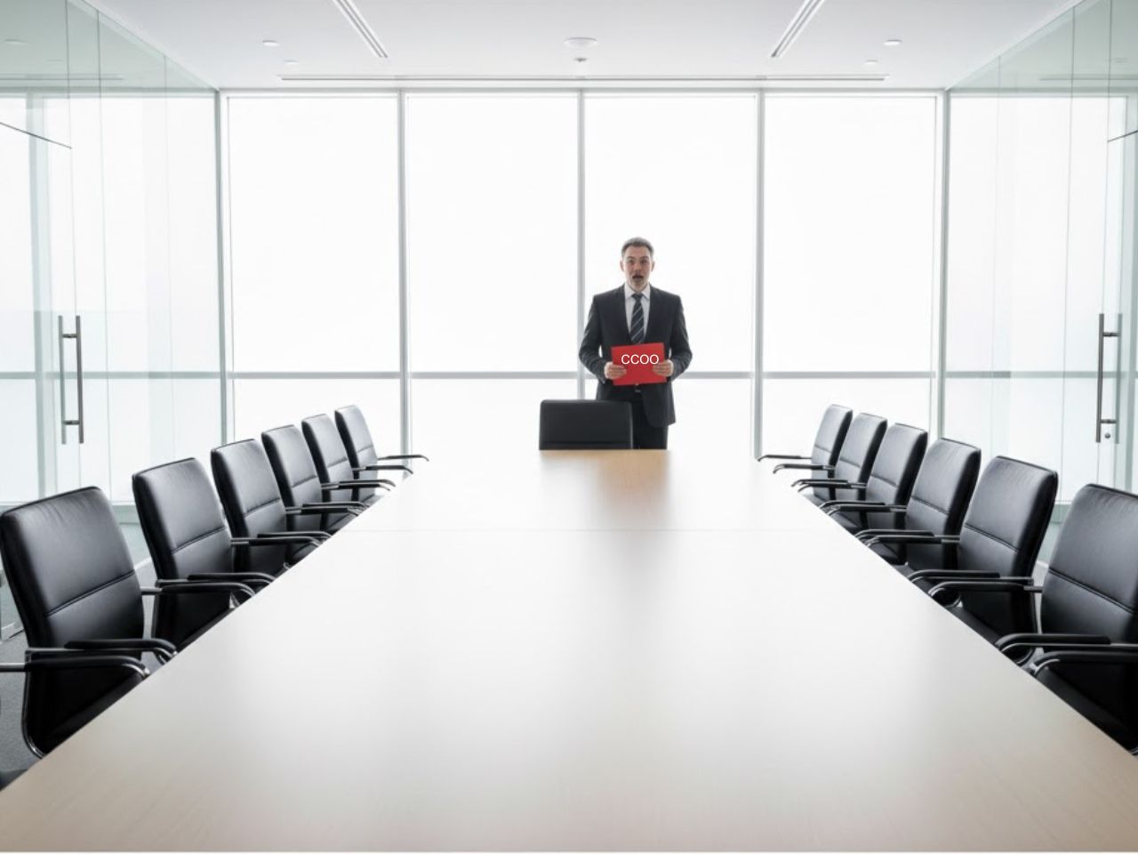 1ª reunión segmento empresas: mesa vacía