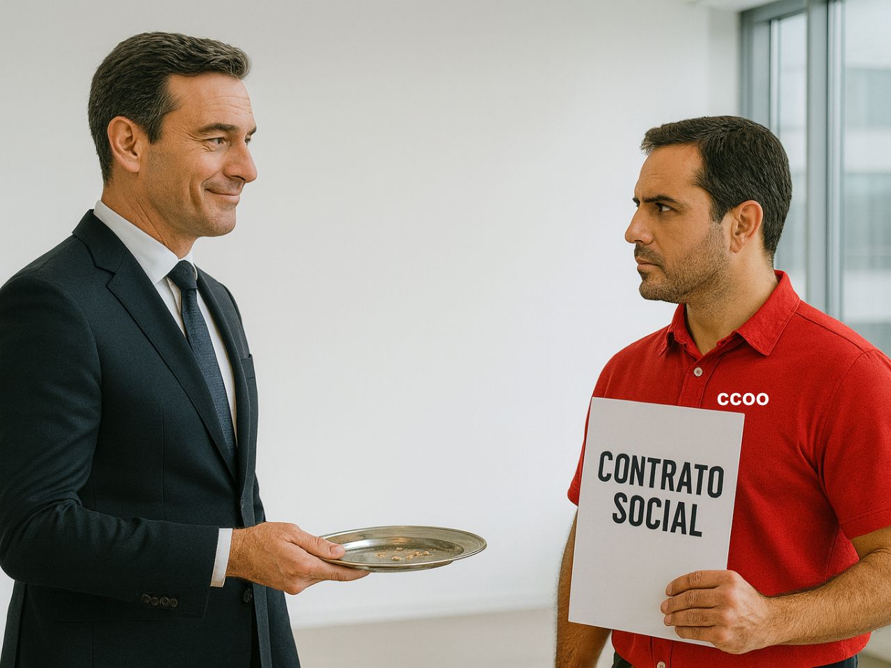 CCOO exige un Contrato Social: Basta ya de migajas.