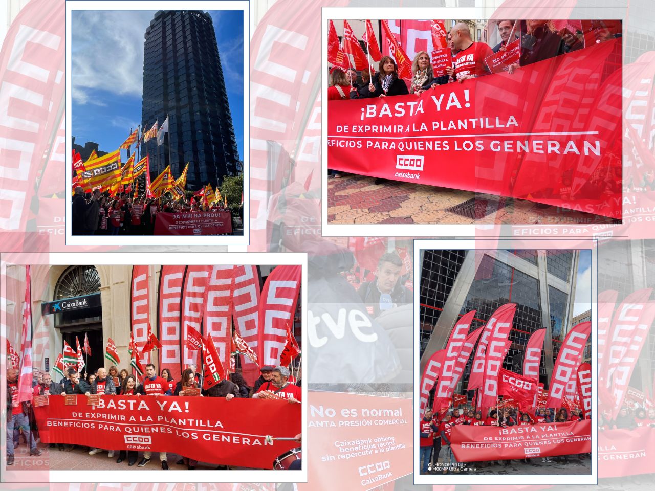 LA PLANTILLA DE CAIXABANK DICE BASTA