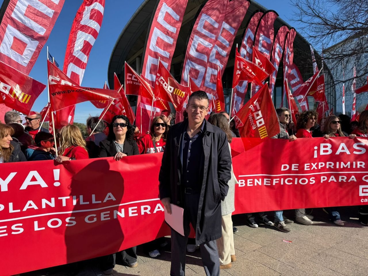 CCOO lleva a la JGA la voz de la plantilla en Huelga