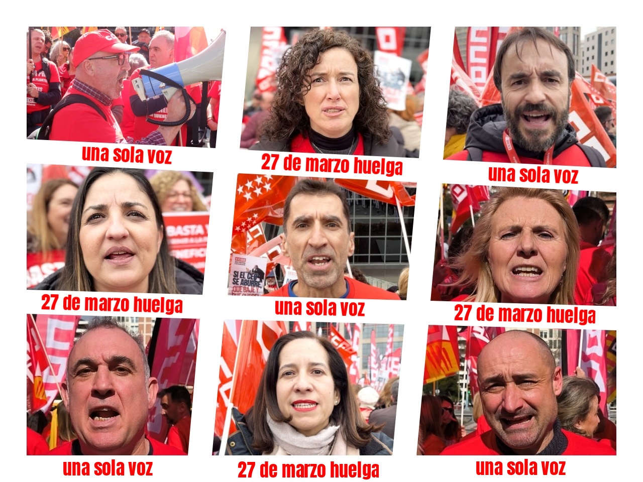 HUELGA 27 DE MARZO: INSTRUCCIONES